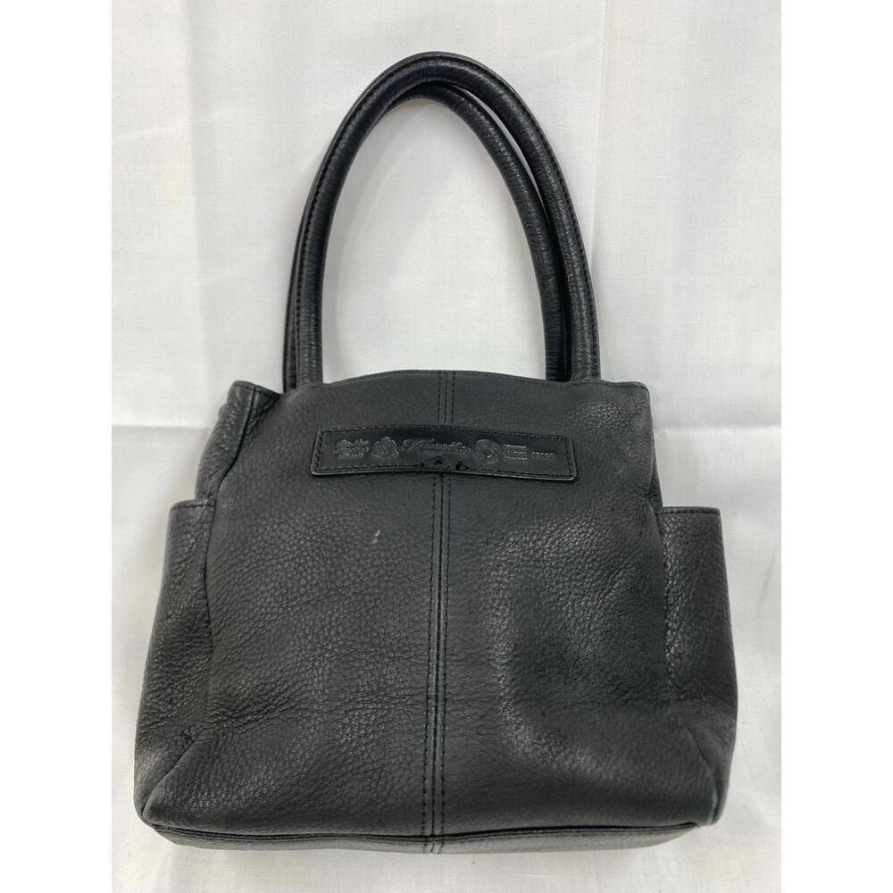 Fossil Classic Black Pebble Texture Leather Small Handbag